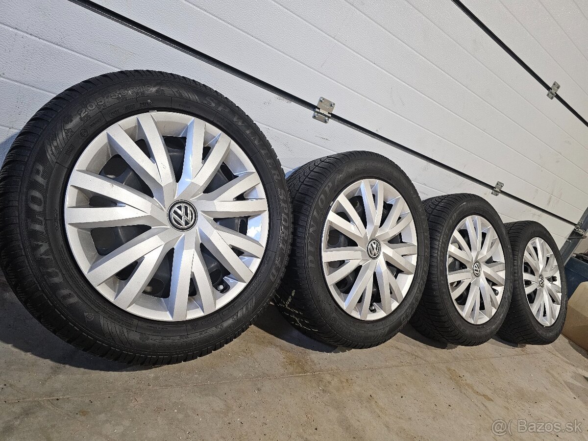 Zimná Sada Volkswagen 5x112+DUNLOP 205/55 R16