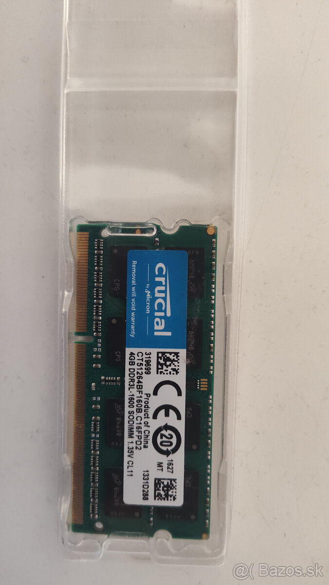 RAM SO-DIMM 4GB DDR3 1600MHz CL11