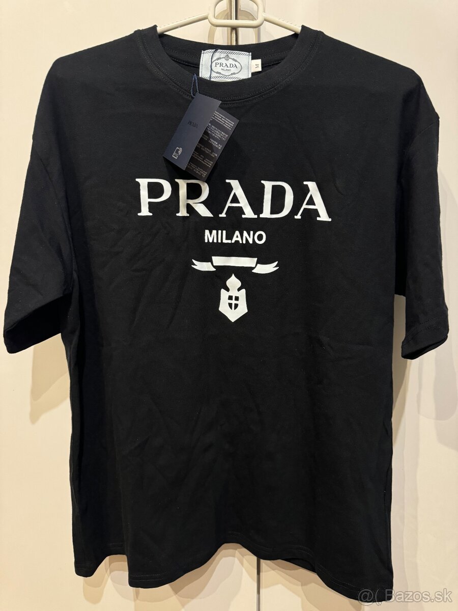 Tričko Prada čierne