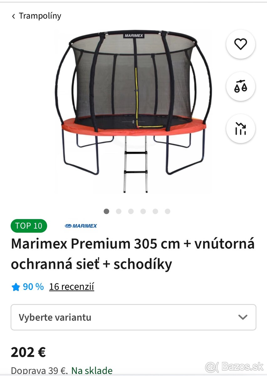 Trampolína Marimex 305 Pro