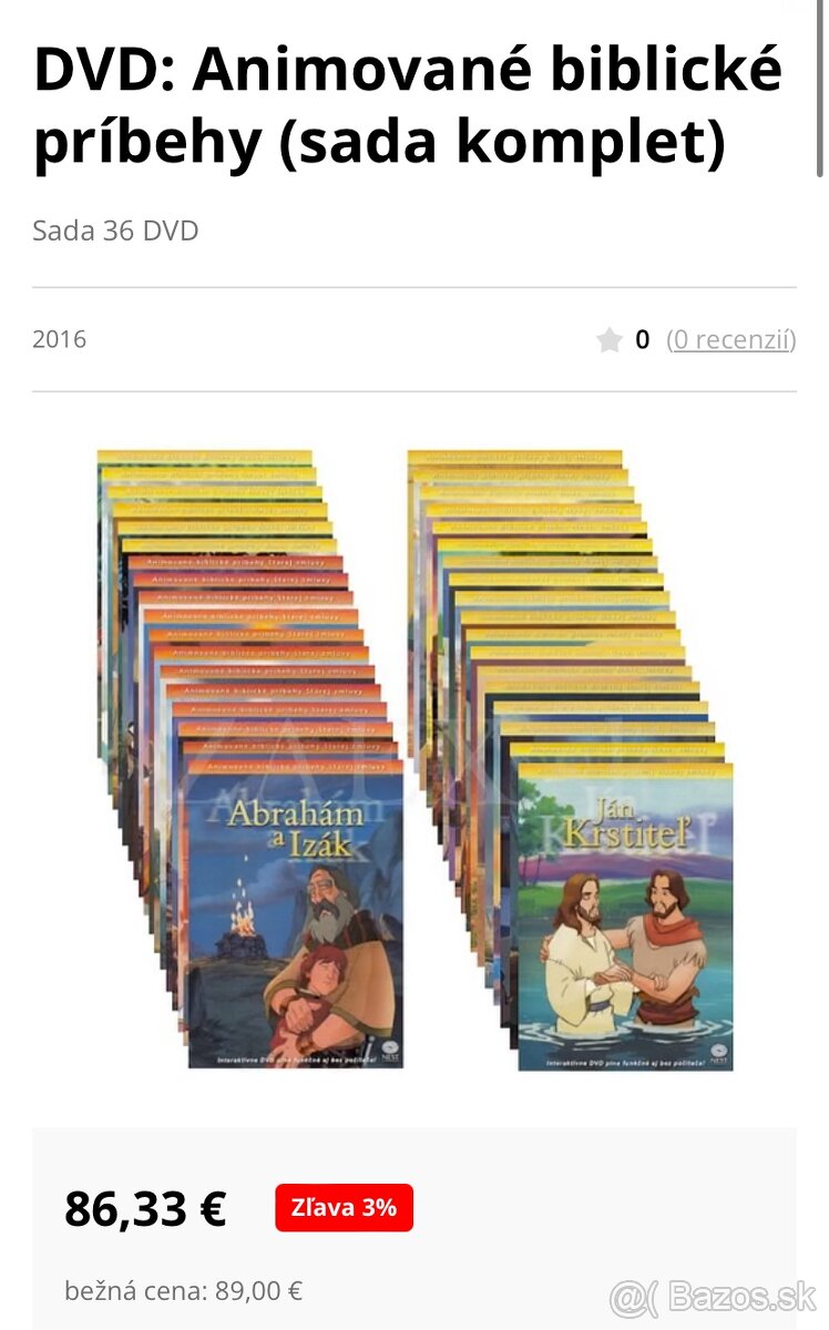 DVD biblické príbehy nový a starý zakon