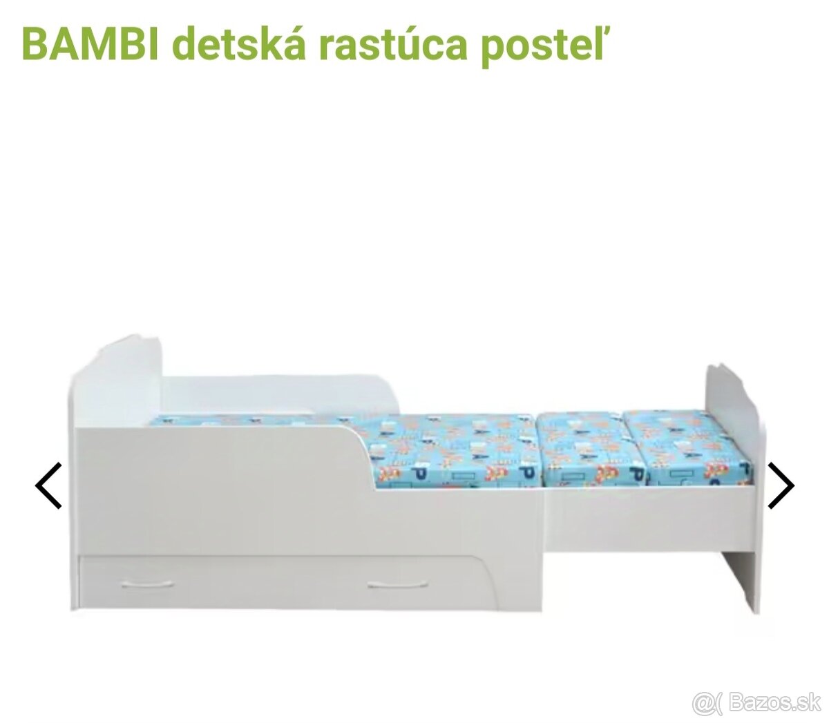 Detská rastúca posteľ BAMBI