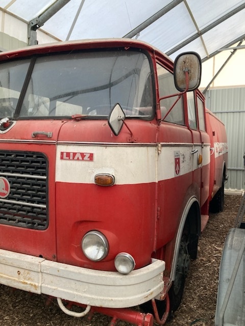 Hasičské auto Liaz Skoda 706