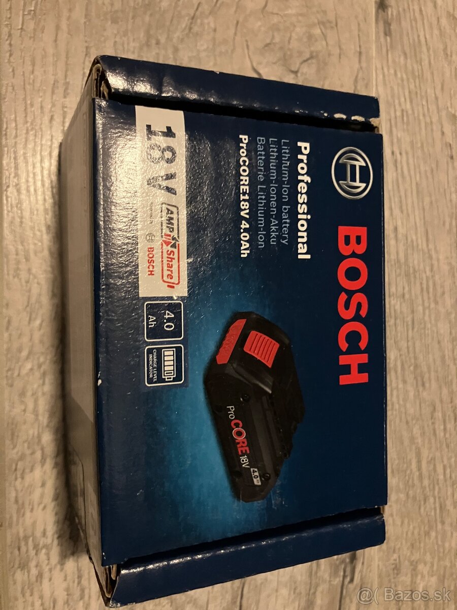 Bosch Akumulátor 18V 4Ah REZERVOVANÉ do 6.12.