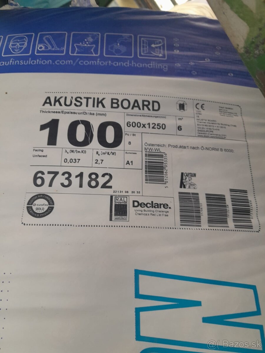 Mineralna vata knauf akustik board 100mm.