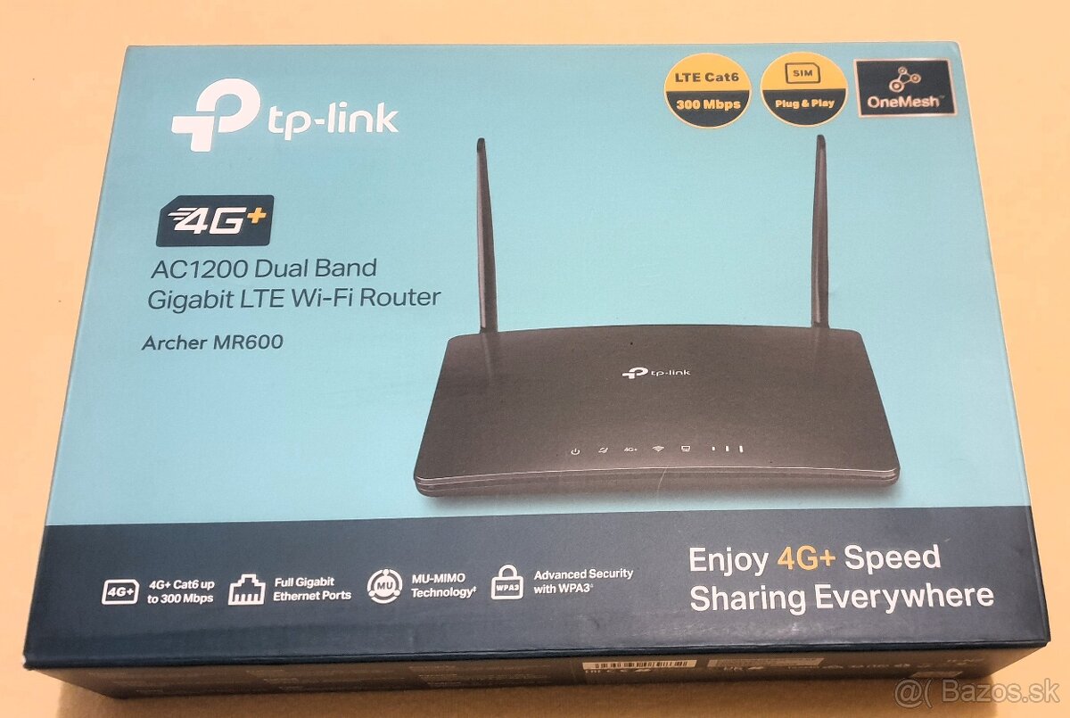 TP-Link Archer MR600 4G+ LTE WiFi Router