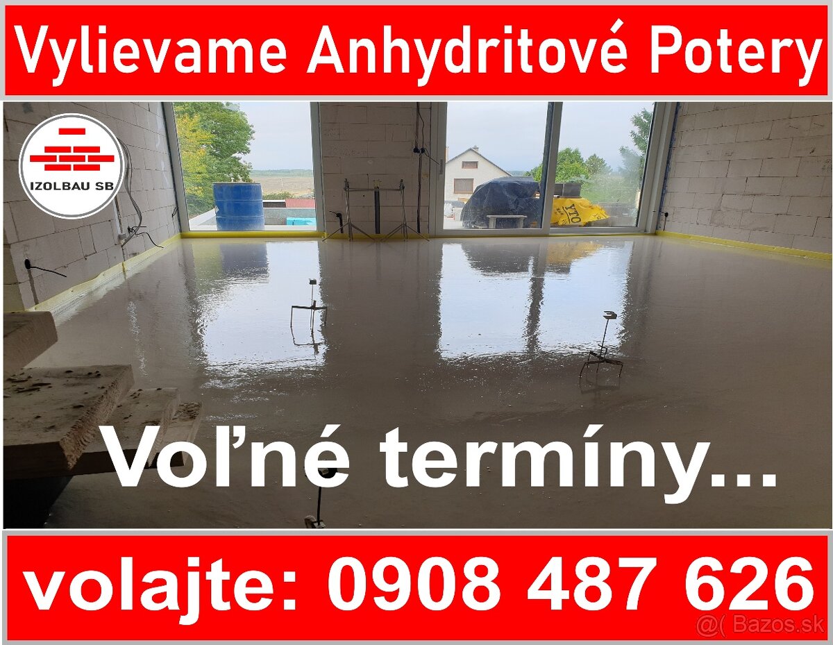 ANHYDRITOVÉ LIATÉ POTERY - IZOLBAU SB,s.r.o.. 8-