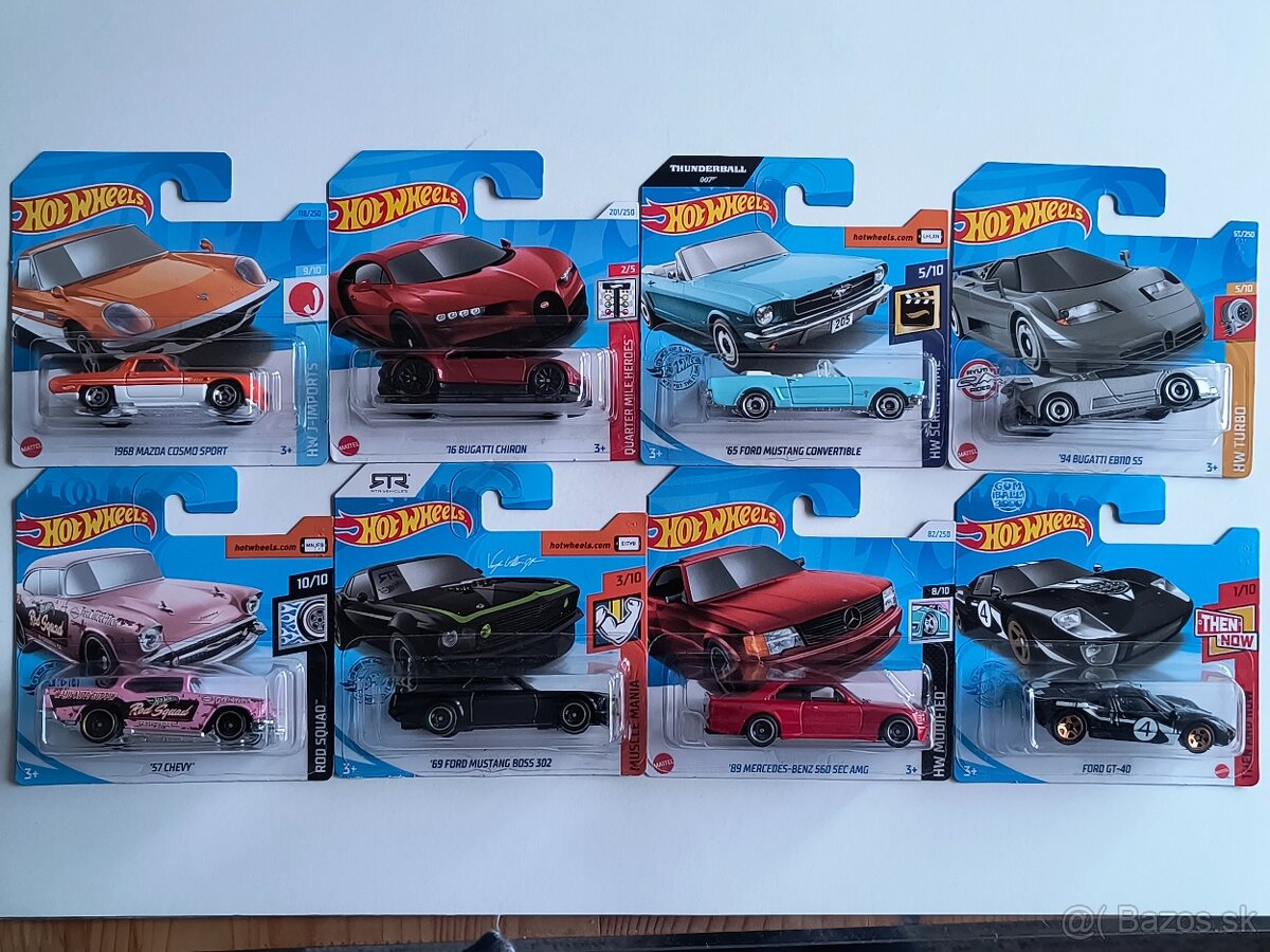 autíčka Hot Wheels