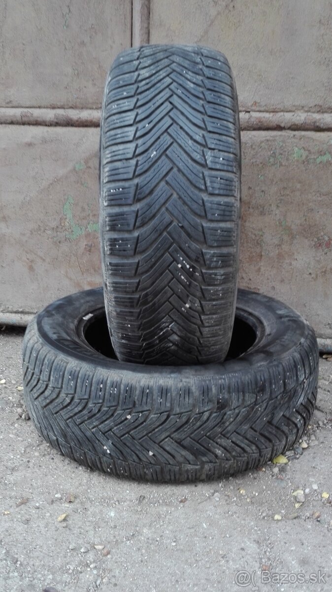 Predám 2-Zimné pneumatiky Michelin Alpin 215/60 R16