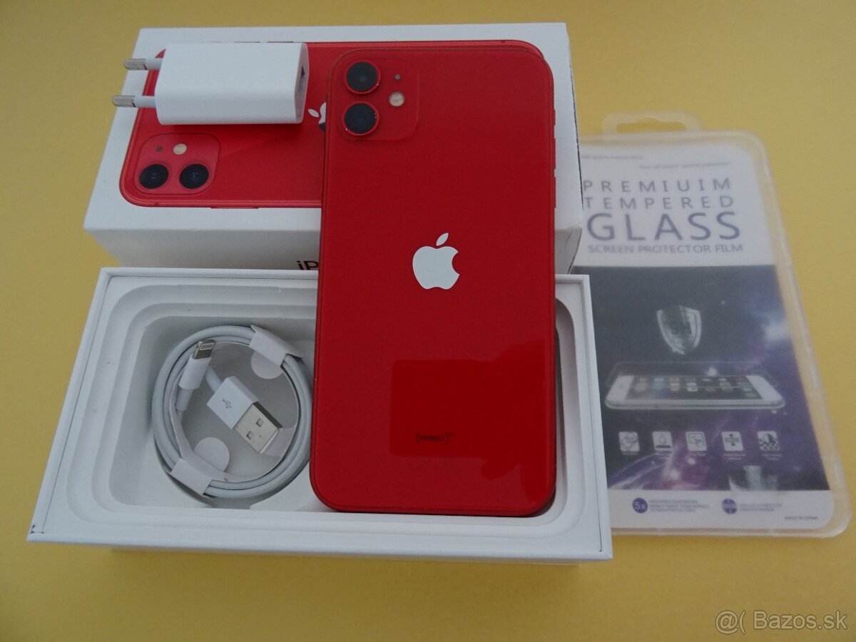 iPhone 11 64GB RED - ZÁRUKA 1 ROK