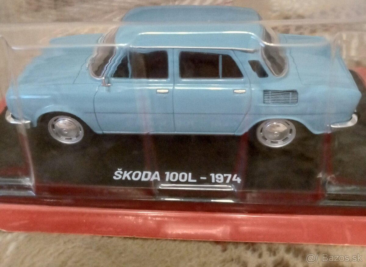 kovový model auta škoda 100