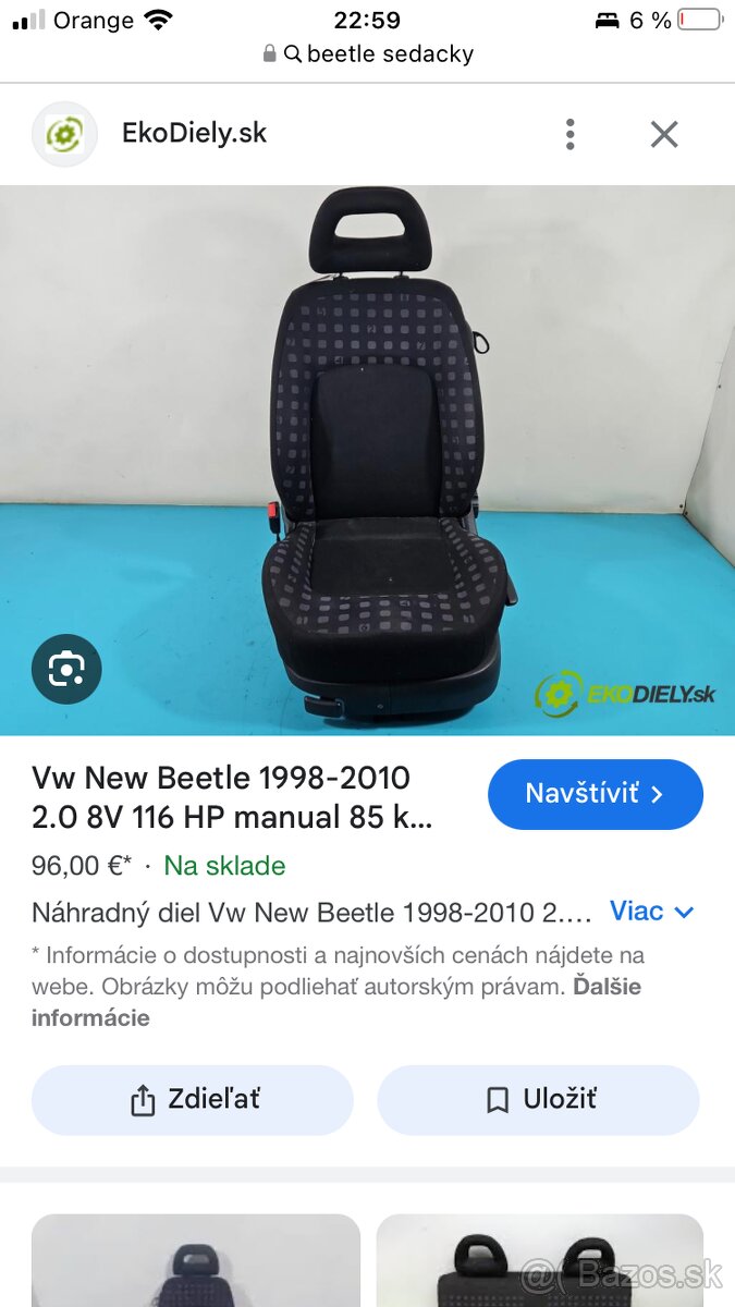 Sedačky beetle