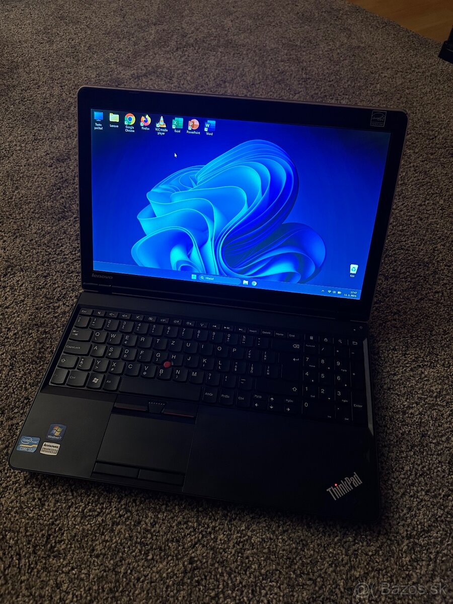 Predám notebook Lenovo ThinkPad E520 i7/8GB/240GB/W11