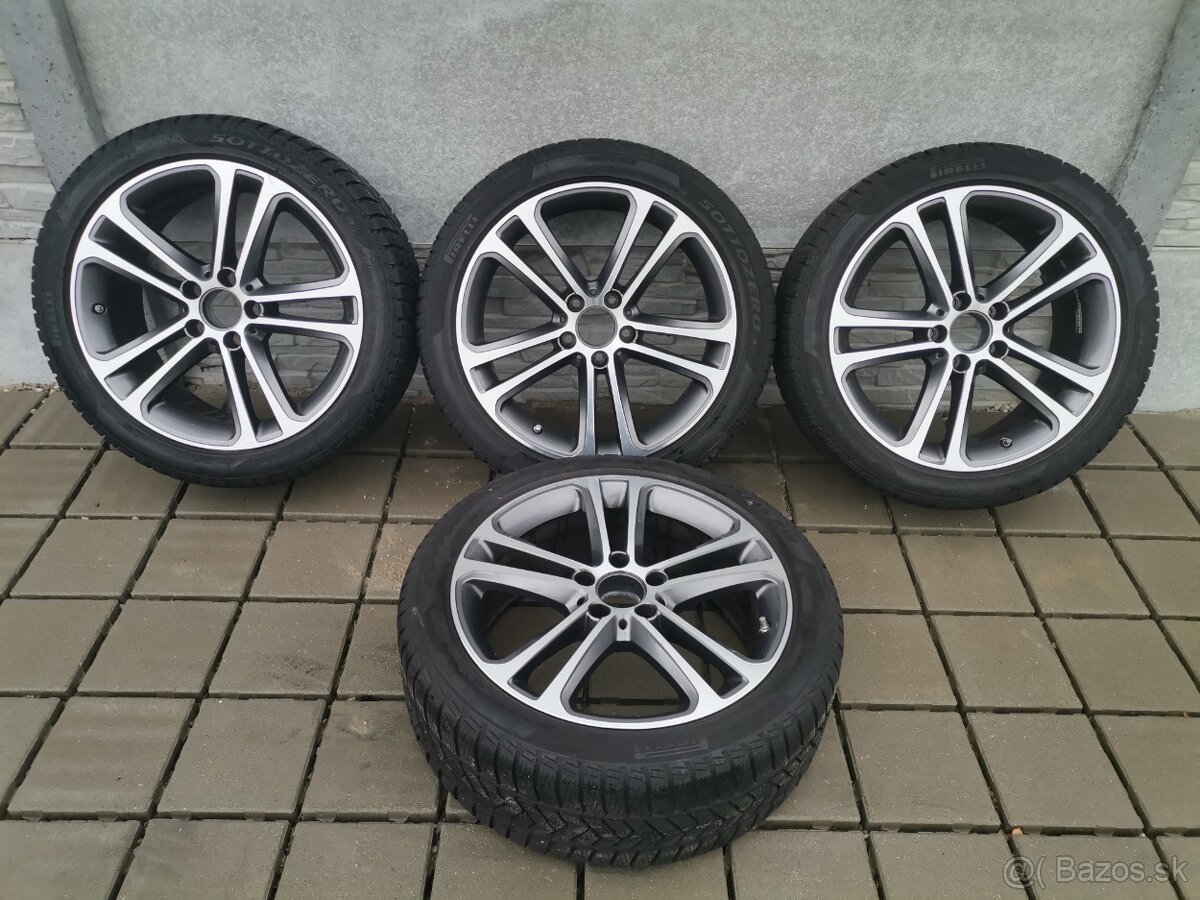 Alu disky 5X112 R18 originál Mercedes + 225/45 R18 zimné