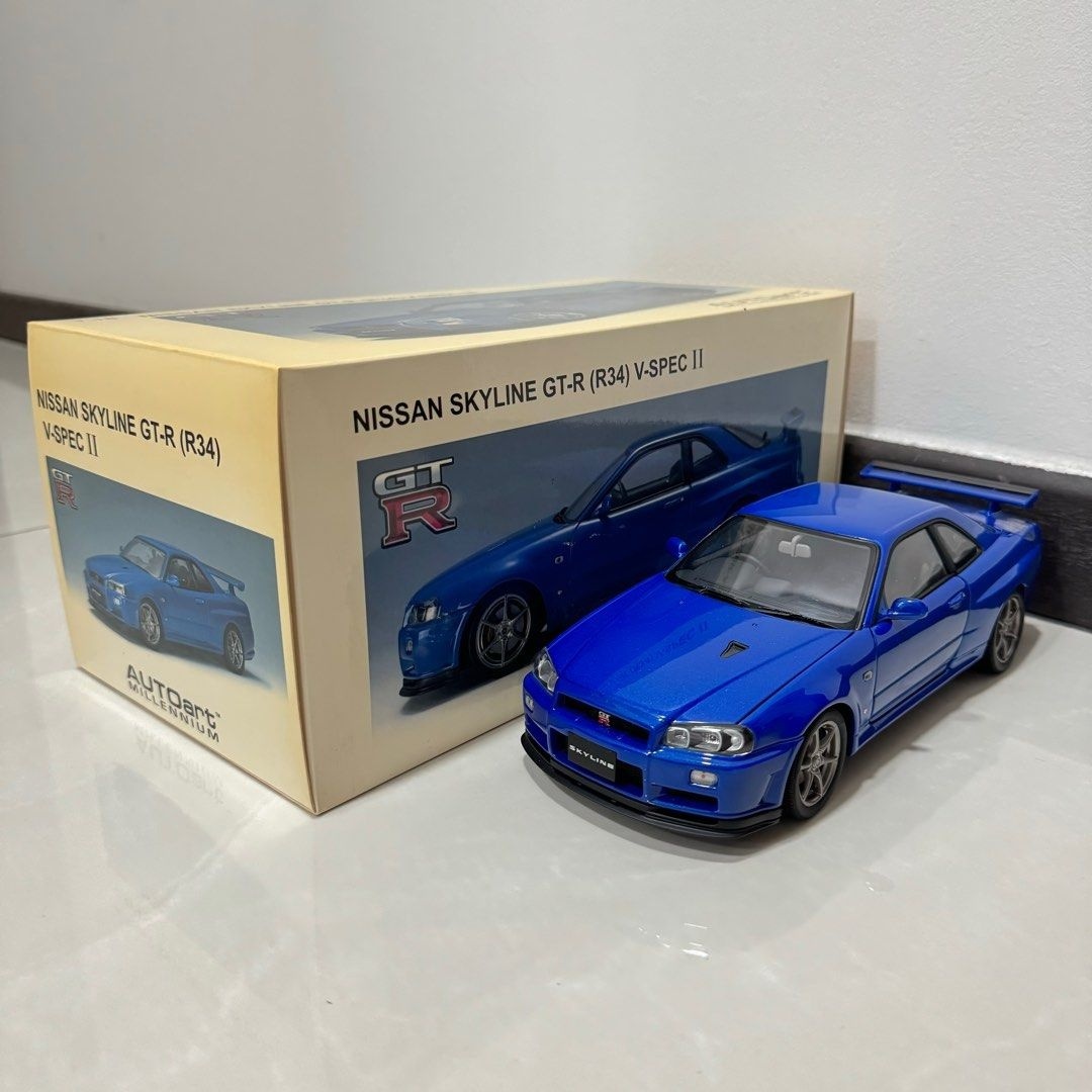 1:18 AutoArt Nissan Skyline GT-R R34 V-Spec II