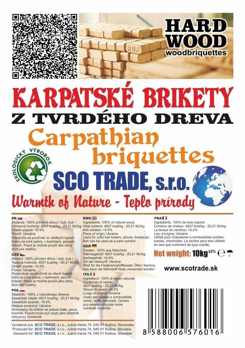 RUF BRIKETY -  kamiónové dodávky celá SR