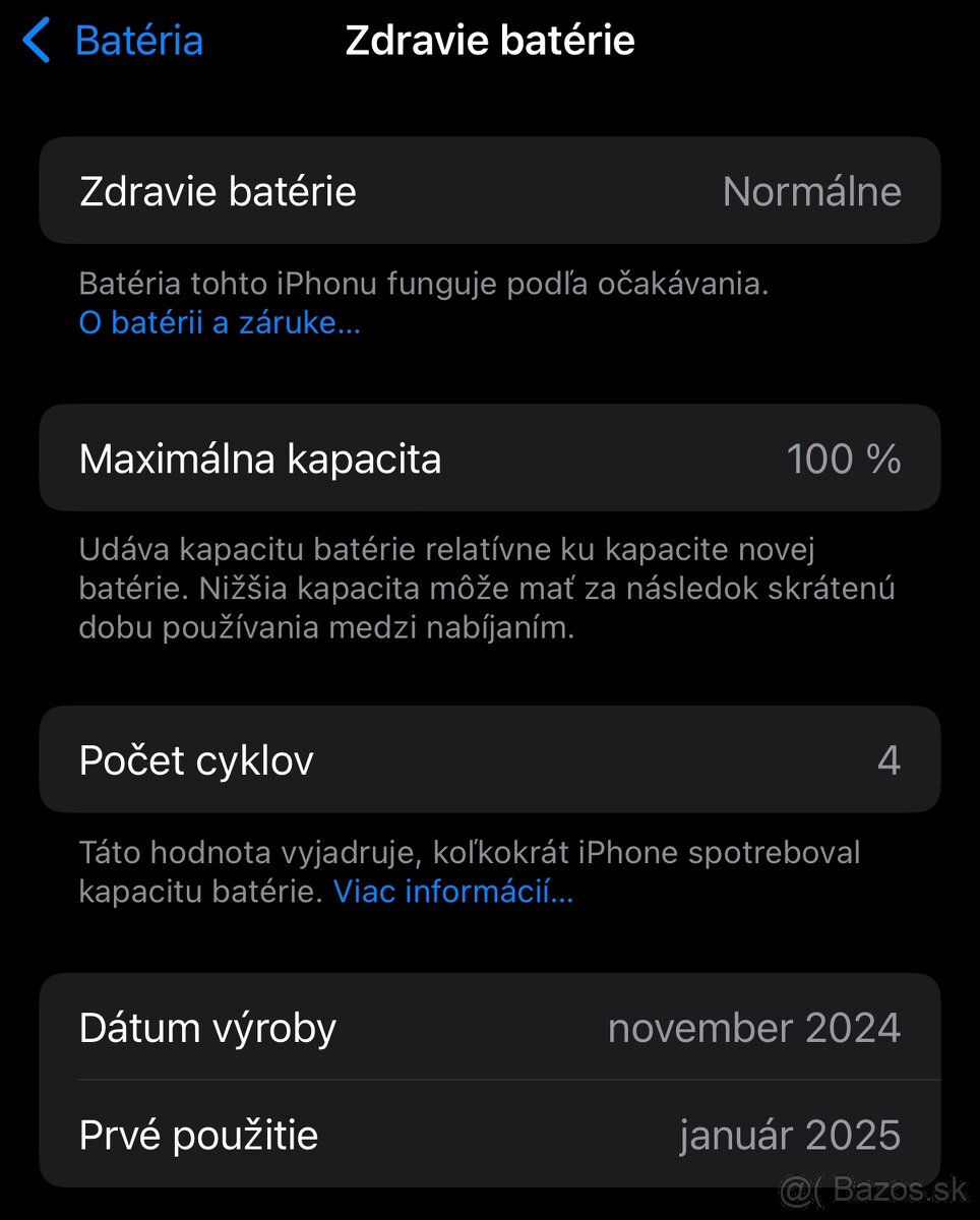 iPhone 16 Pro, 256GB Čierny titán