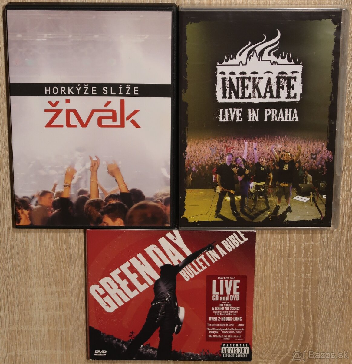 Green Day, Iné Kafe, Horkýže Slíže - DVD video albumy