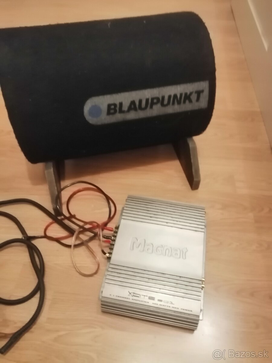 Subwoofer blapunkt a zosilňovač magnat xcite 901