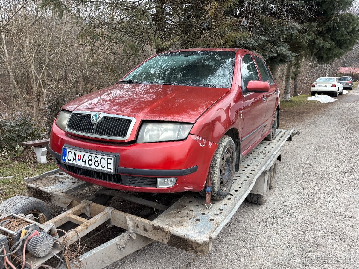 Škoda fabia 1.4mpi 8v Rozpredam na náhradné diely