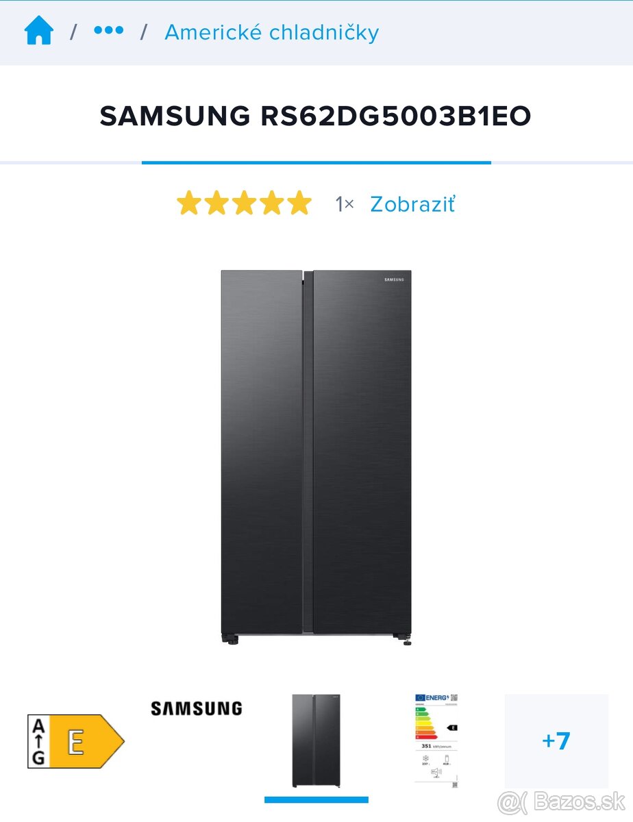 Dvojdverová chladnička SAMSUNG