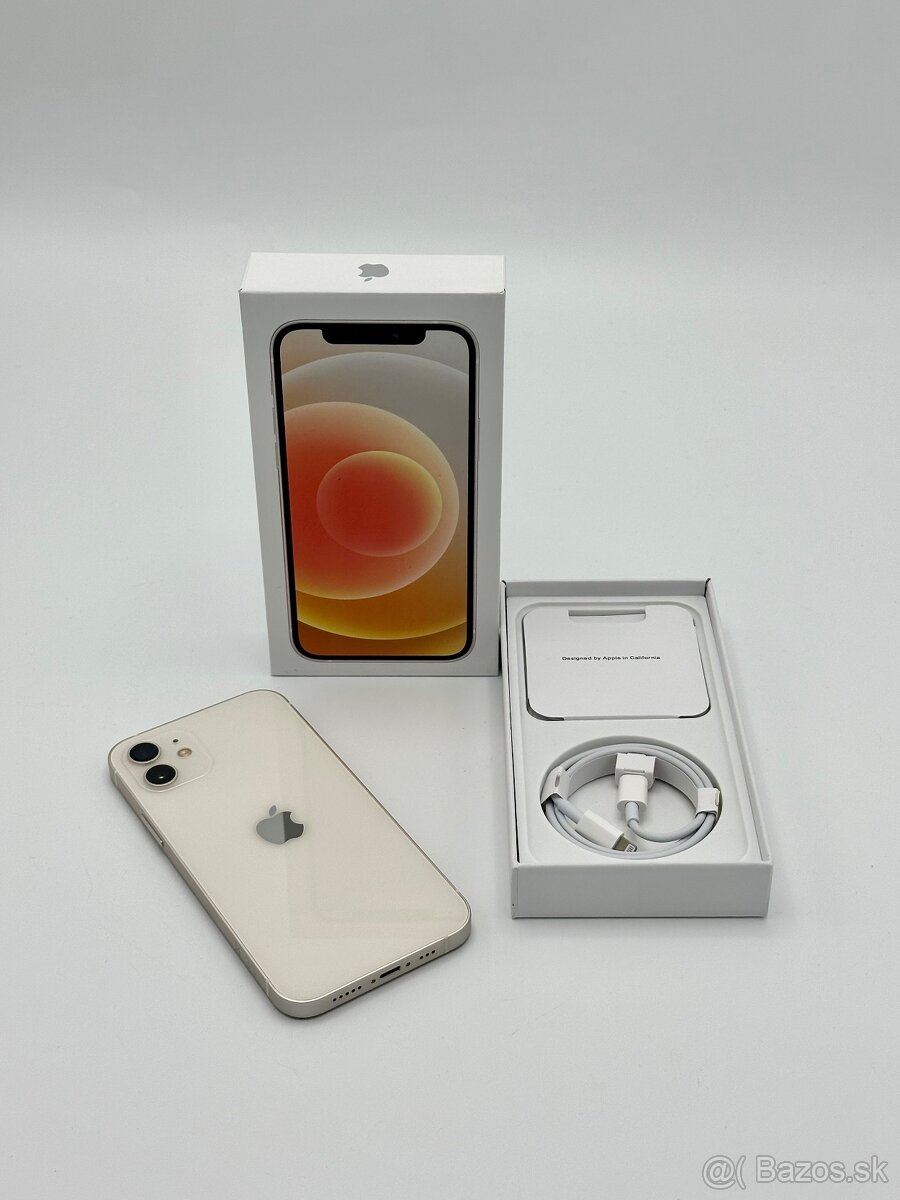 Apple iPhone 12 White 128GB 100% Zdravie Batérie v TOP Stave