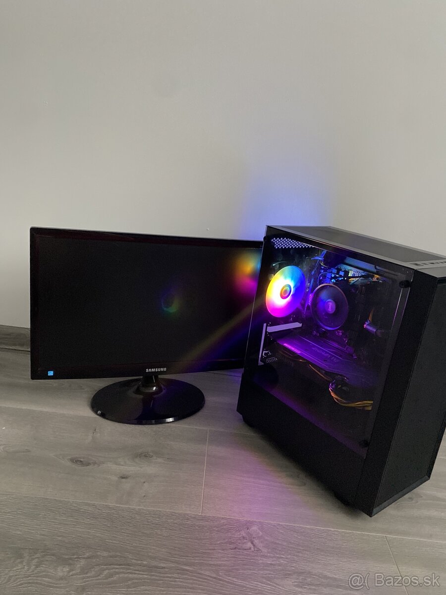 Herny Pc Ryzen 5 2600, RTX 2060 6GB, 8GB RÁM +MONITOR