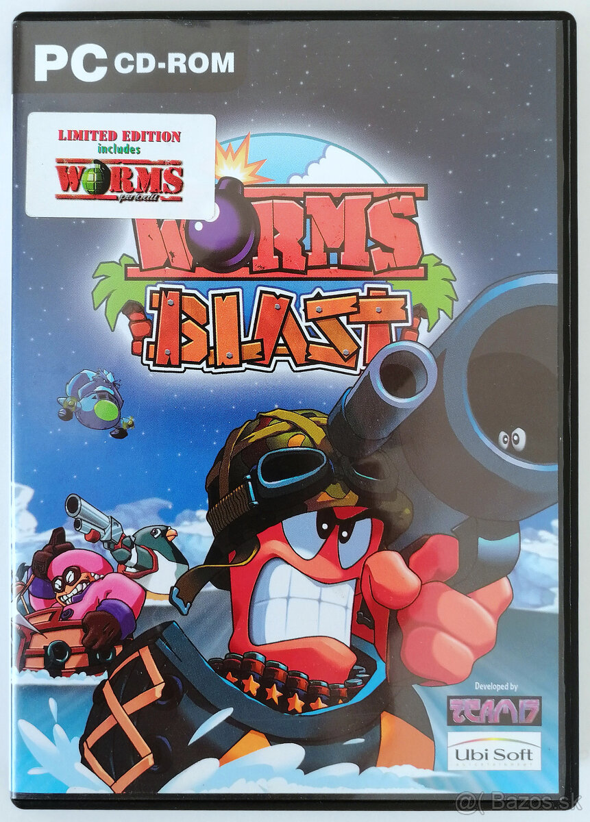 PREDÁM 2 HRY WORMS BLAST+WORMS 3D