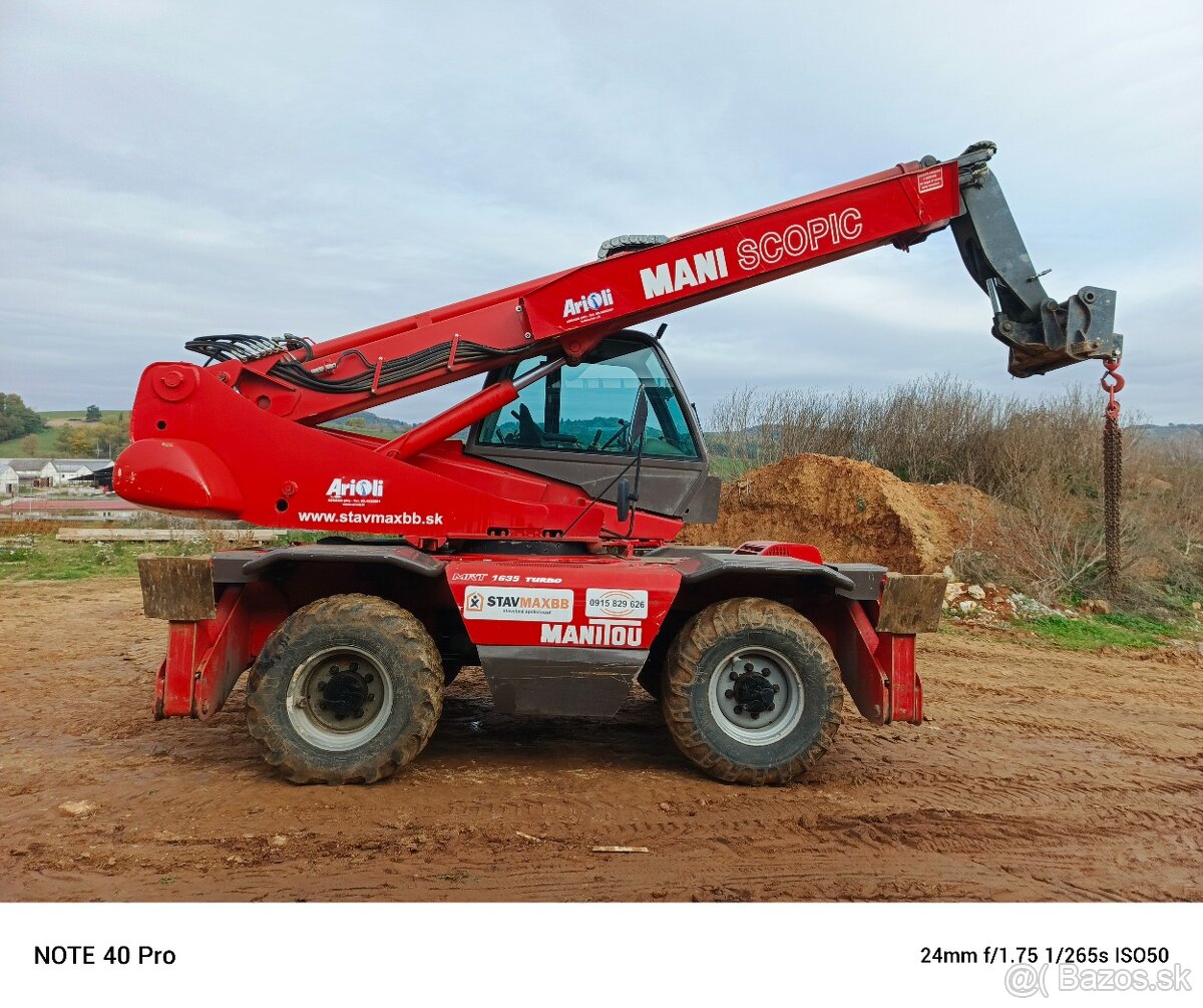 Teleskopický nakladač Manitou MRT 1635 M