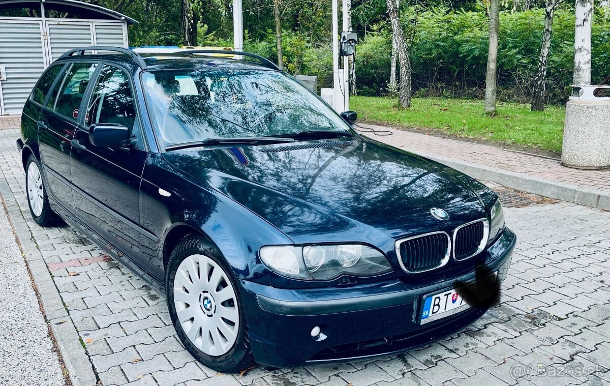 BMW E46 320d, kombi, modra metaliza, 2003