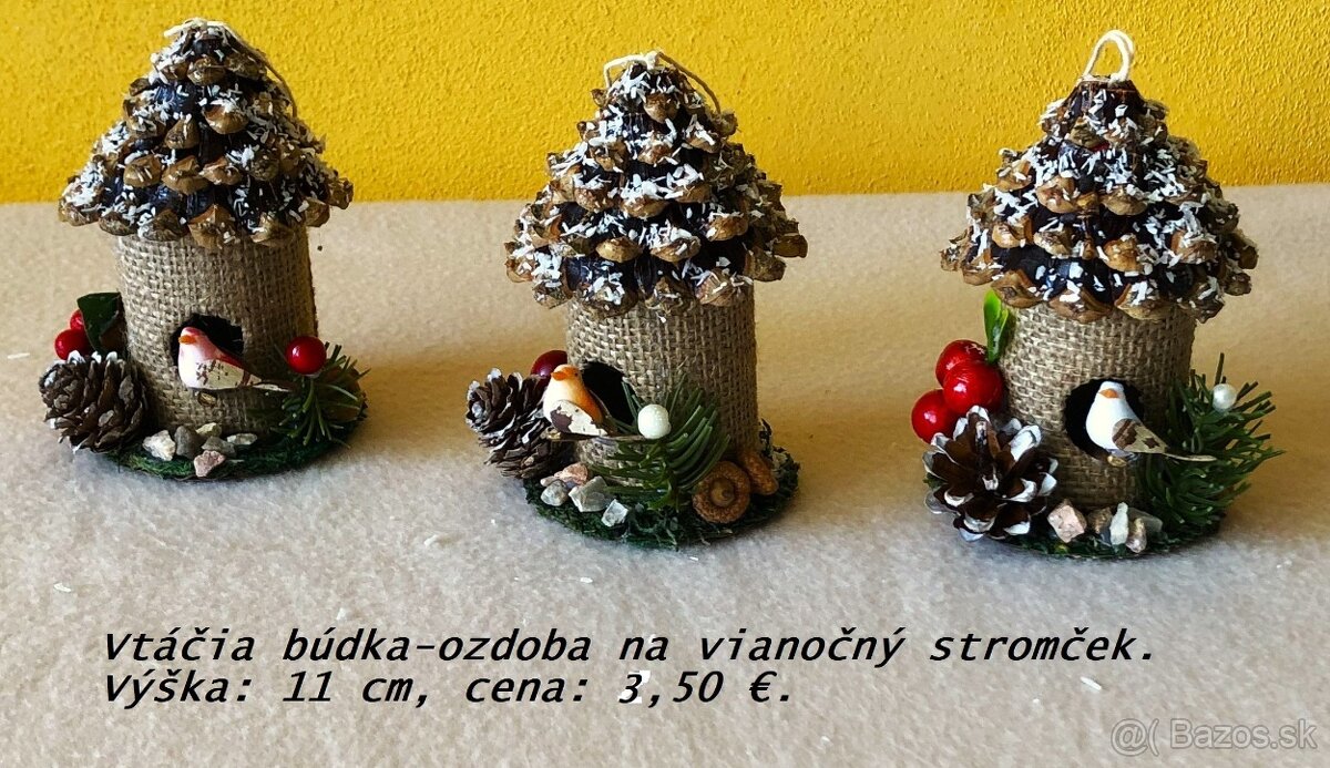 Vianočné ozdoby na stromček - Hand Made