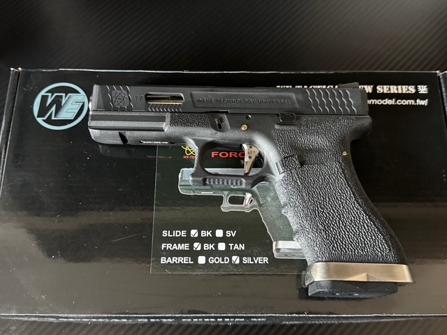 WE airsoft pištoľ GBB G Force G17 T1 Green Gas