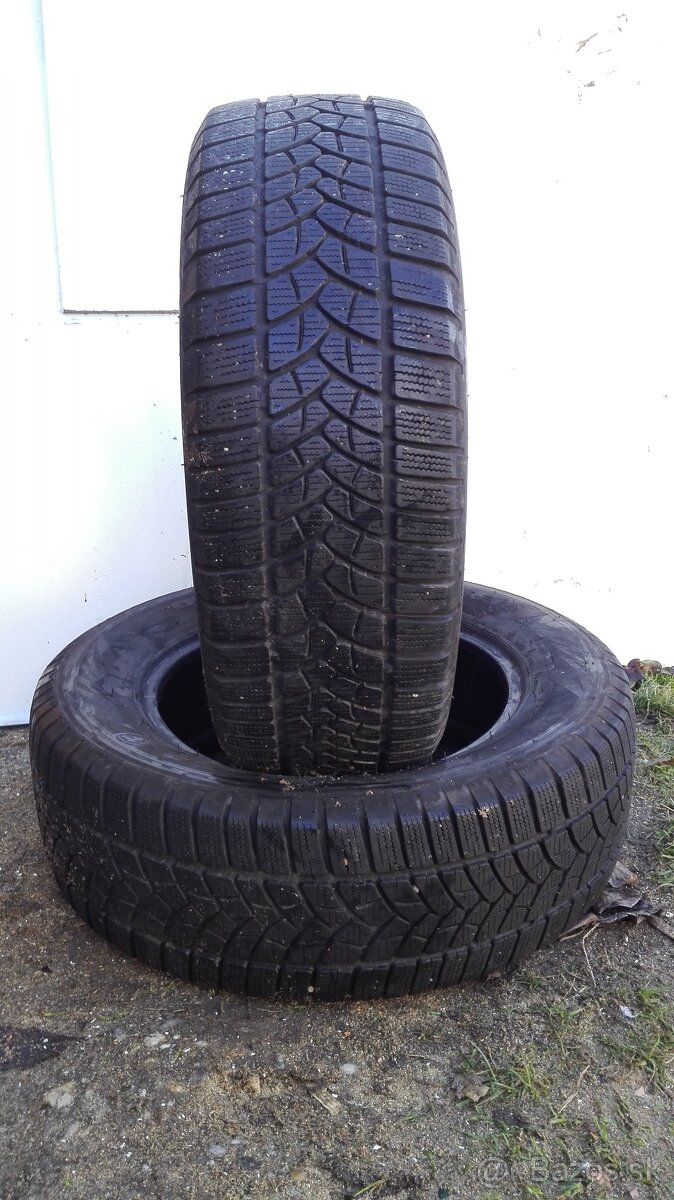 Predám 2 jazdené zimné pneumatiky Firestone 215/65 R16