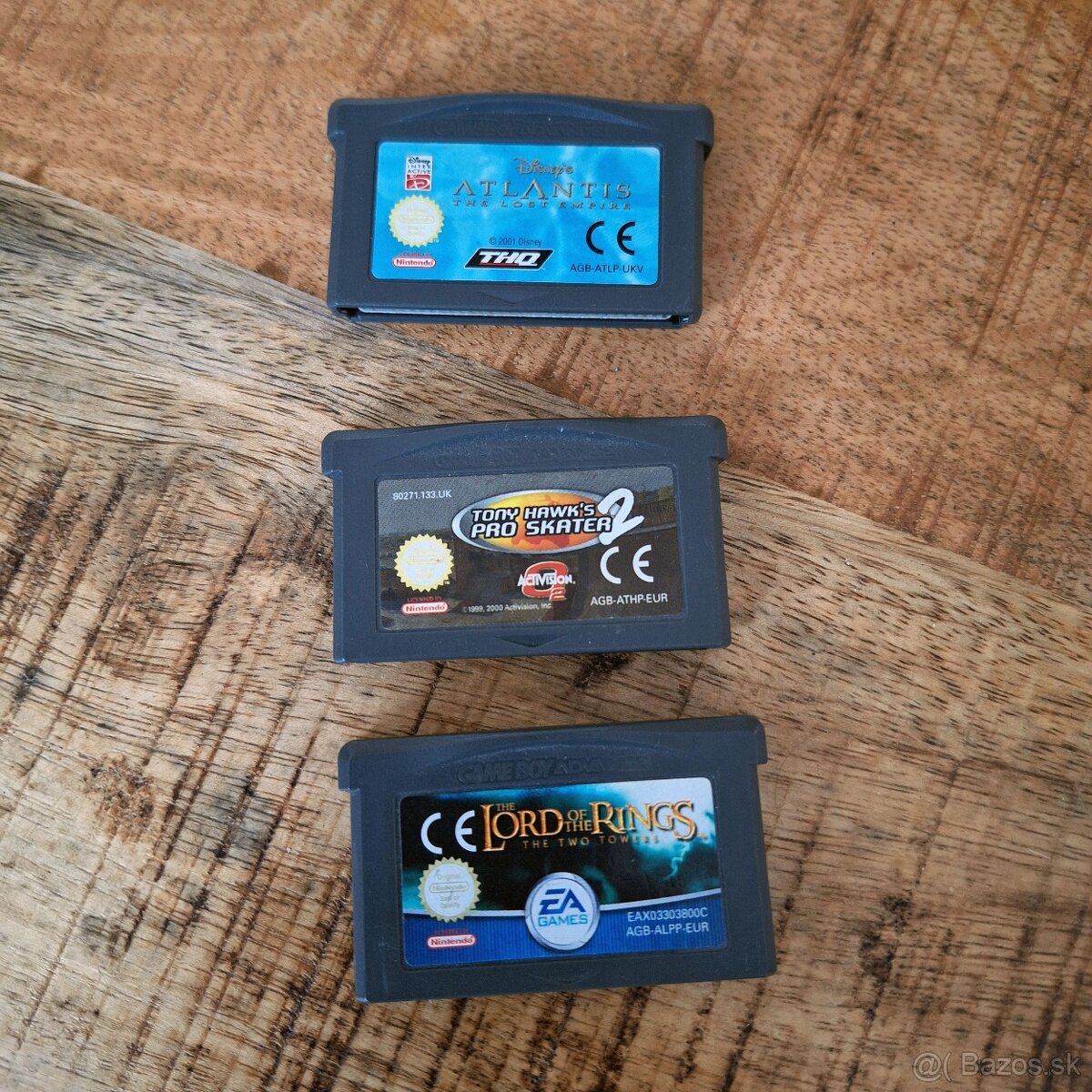 Hry na GameBoy Advance: Tony Hawk, LotR, Atlantis