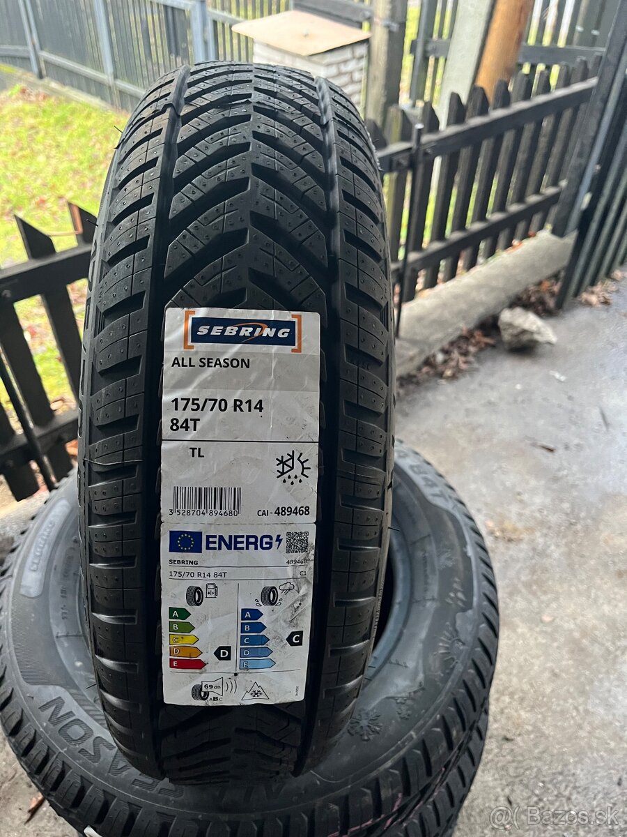 175/70R14 84T nové celoročné pneumatiky