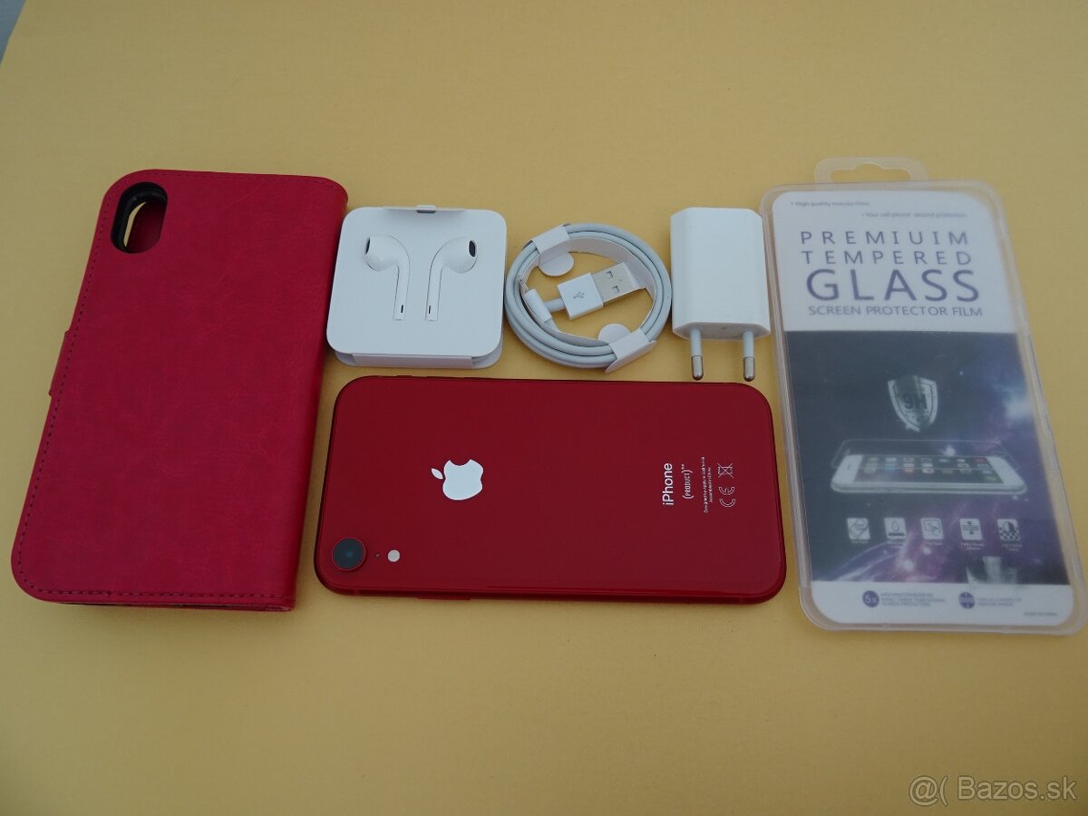 iPhone XR 128GB RED - ZÁRUKA 1 ROK - VELMI DOBRY STAV