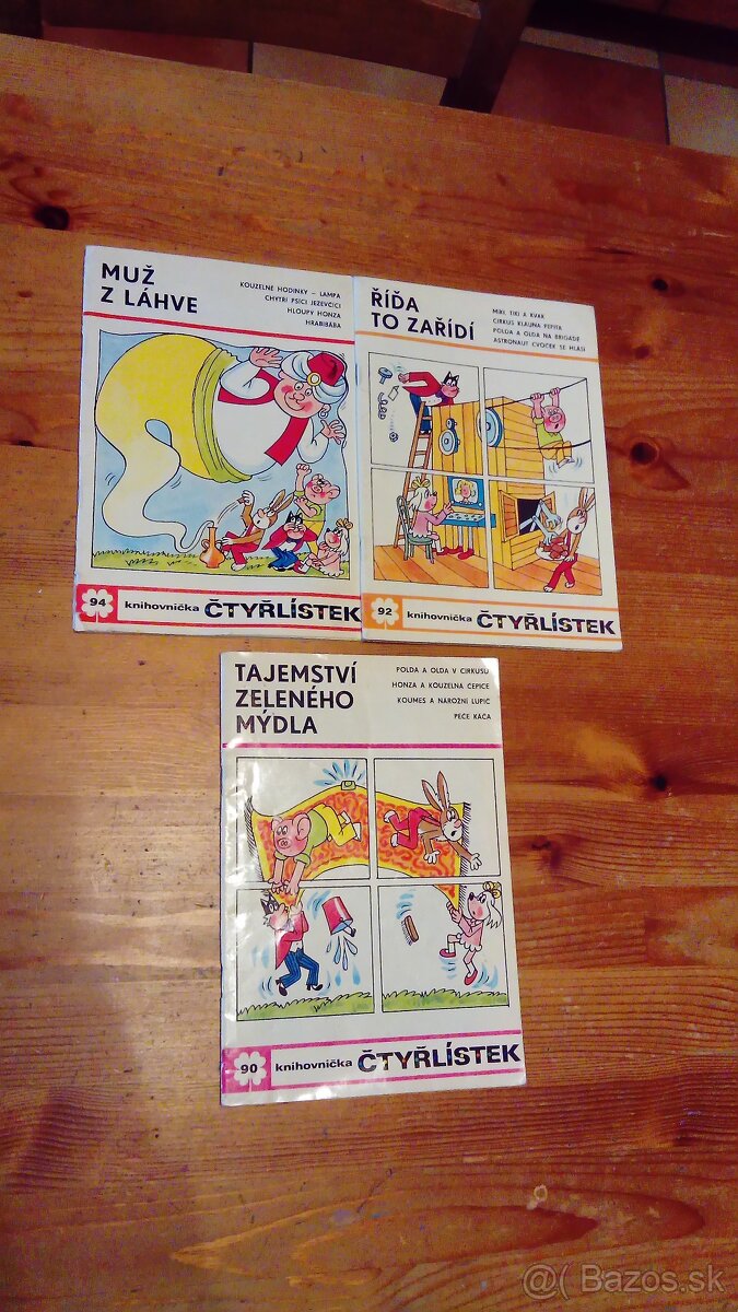 Česky komiks Čtyřlístek knihovnička - 20,- Euro kus...