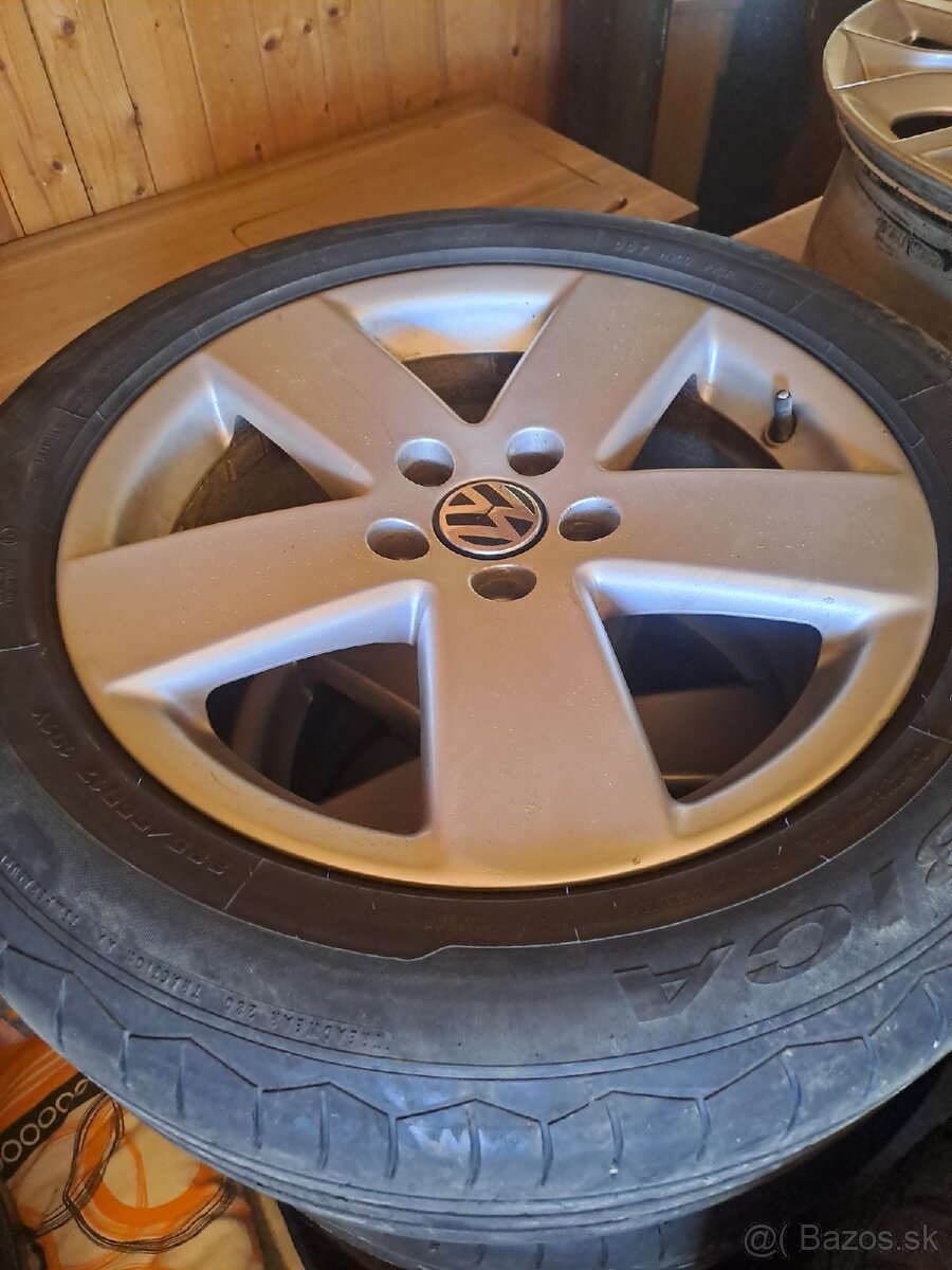 5x112 R17 Originál VW Monte Carlo + Letné pneu