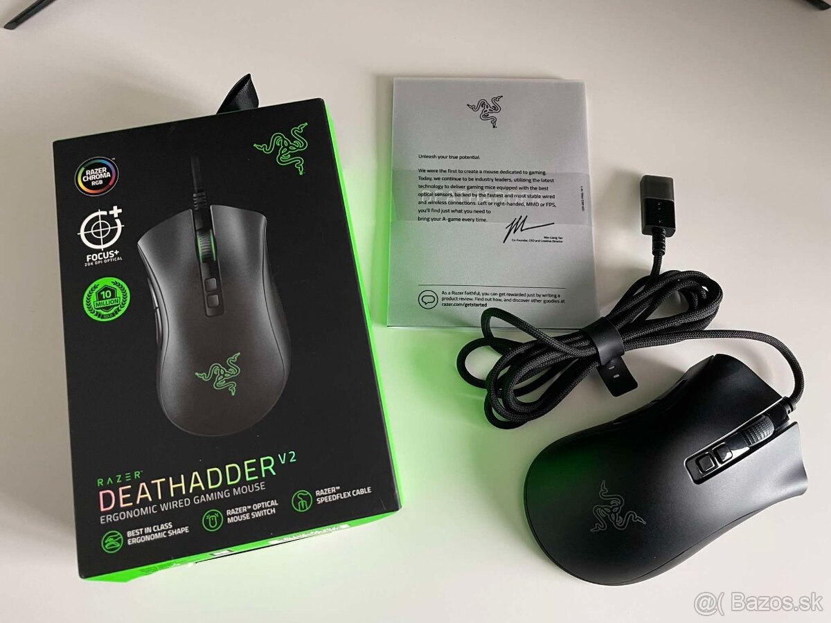 Predám hernú myš Razer Deathadder V2