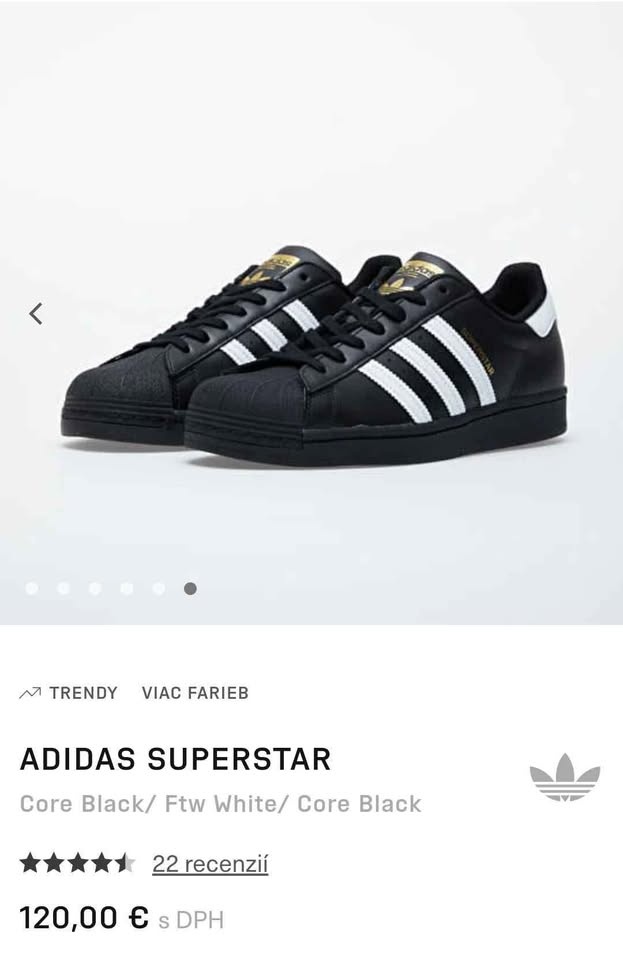 NOVÉ Adidas Superstar Foundation J ženská obuv, číslo 38 2/3