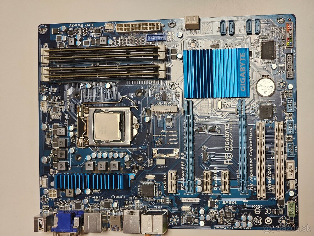 Intel i7 2700k + MB Gigabyte + Pamäť RAM 16GB DDR3