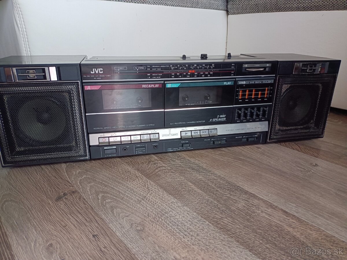 JVC PC-W35 radiomagnitofon retro kazeťák