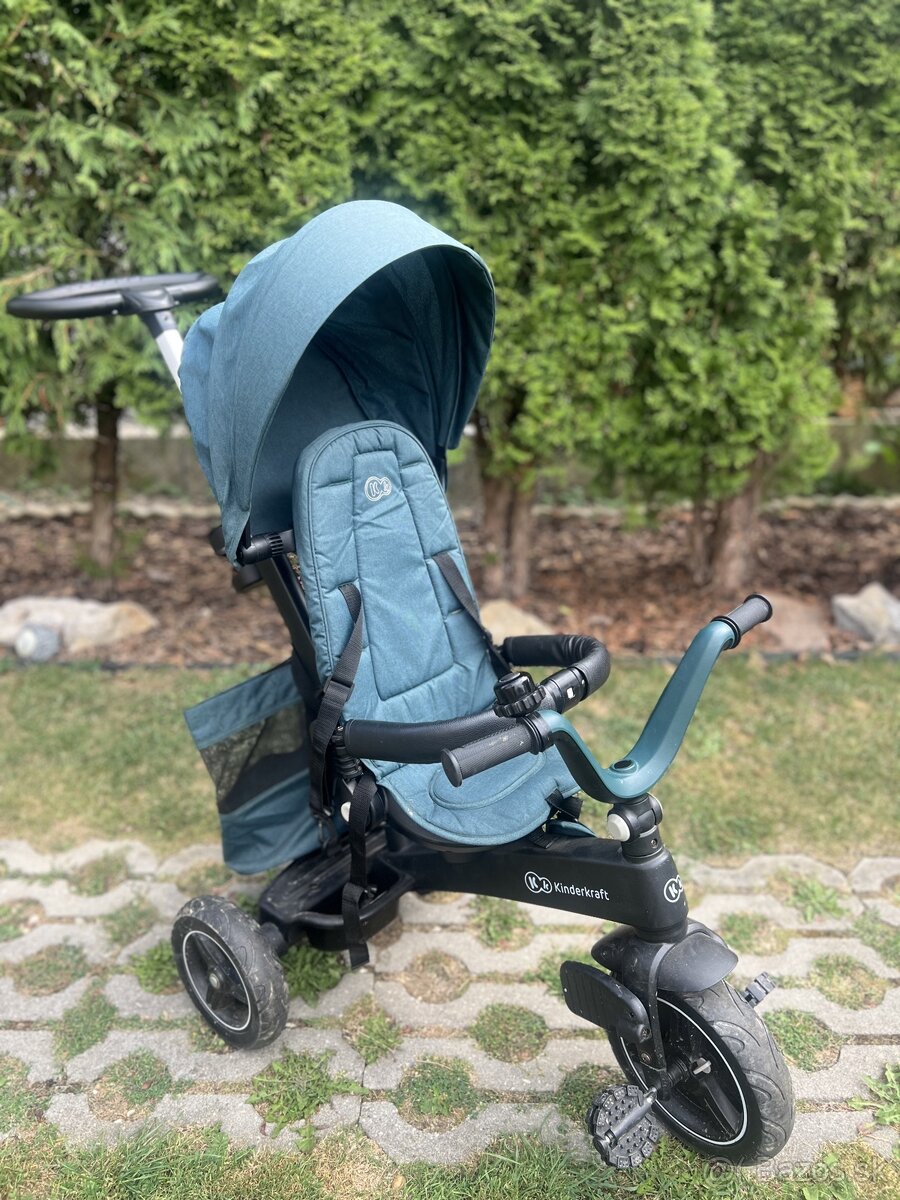 Trojkolka 5v1 kinderkraft Easytwist Midnight Green