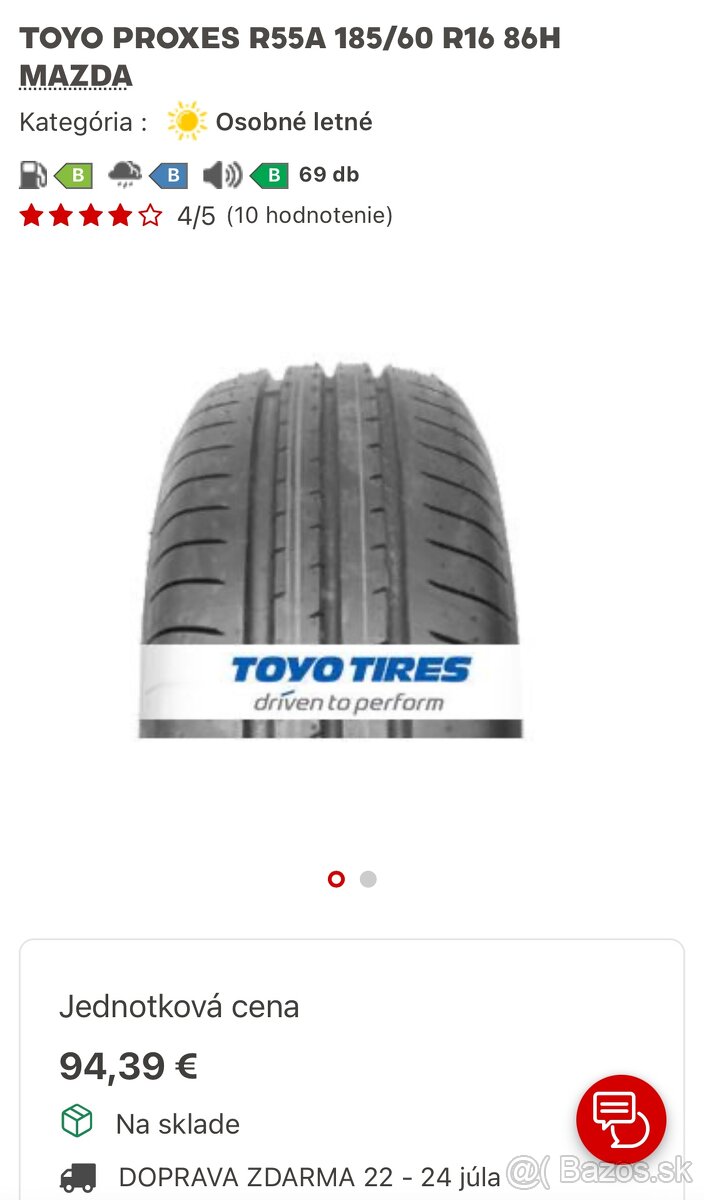 Toyo 185/60 R16