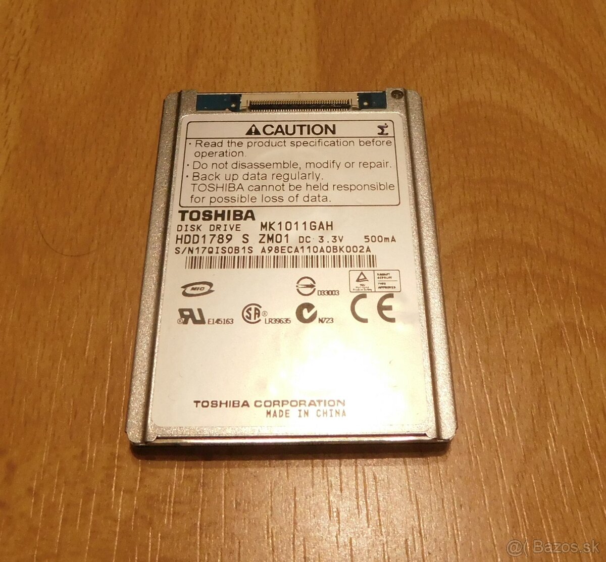 Toshiba HDD1789 (MK1011GAH) 100GB