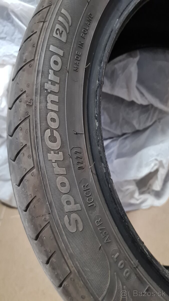 Letne pneumatiky 225/45 R17 6mm Fulda SportControl2