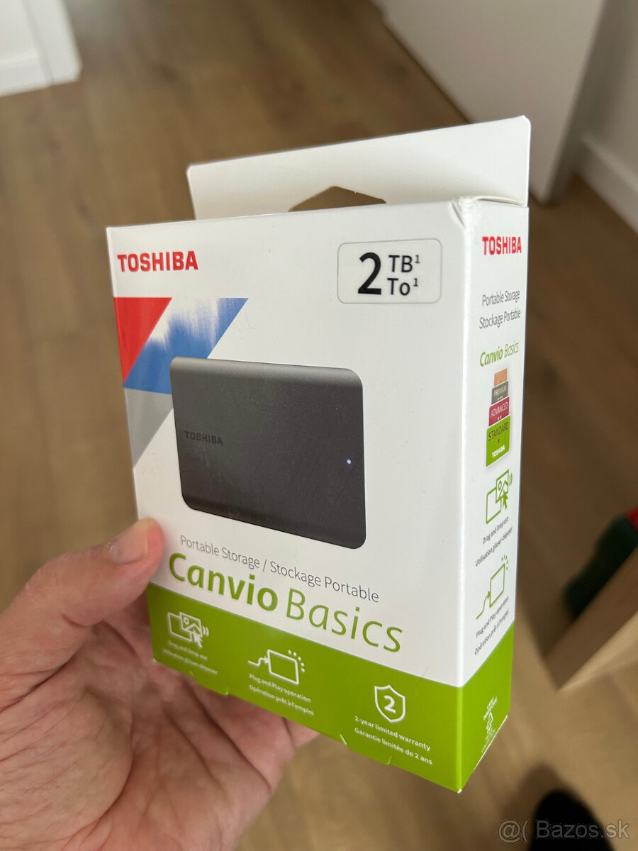 Externý disk Toshiba Canvio Basics 2TB NOVÝ NEROZBALENÝ