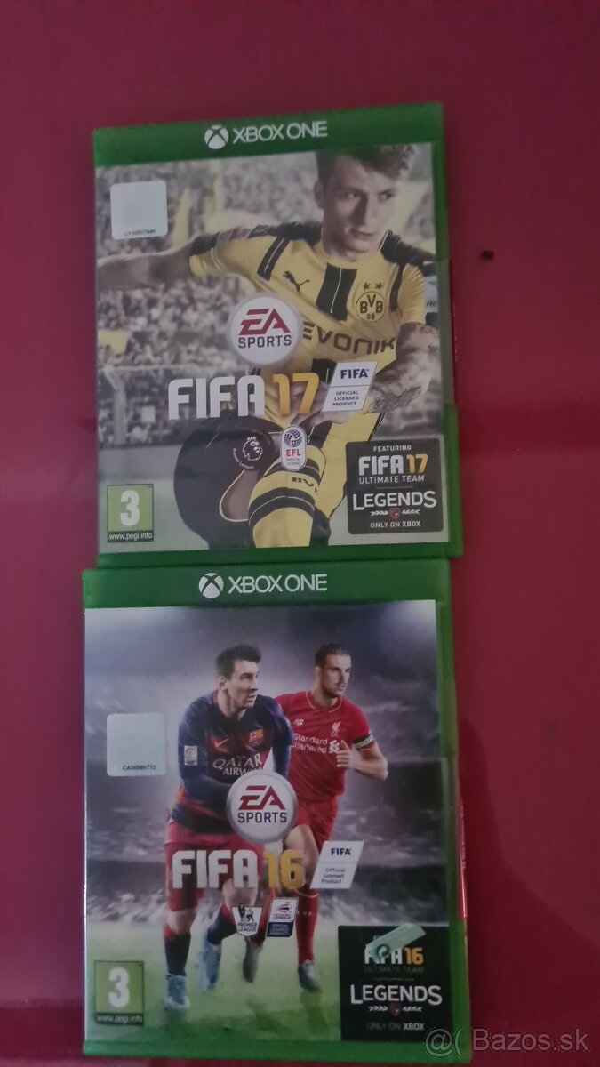 Xbox one Fifa 16 a Fifa 17