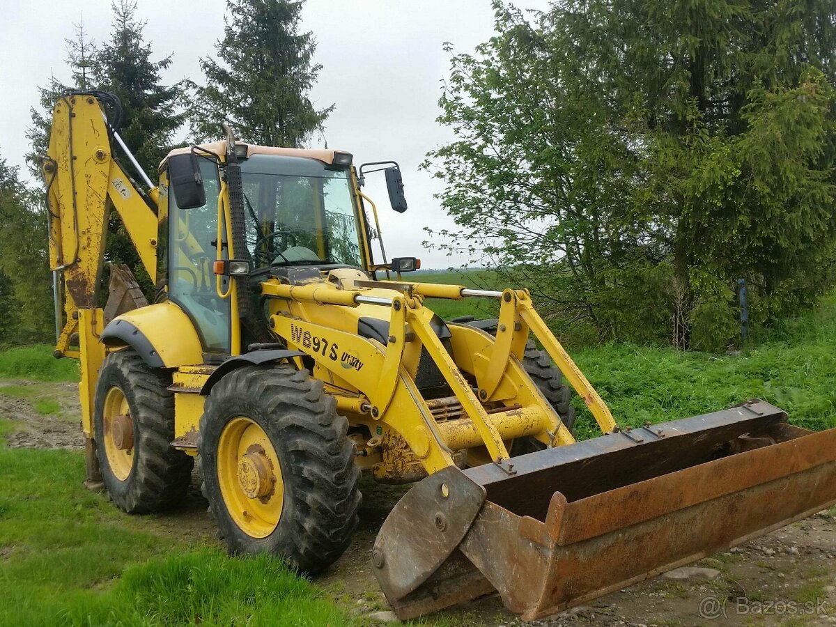 Predám traktorbáger Komatsu WB 97S s TP