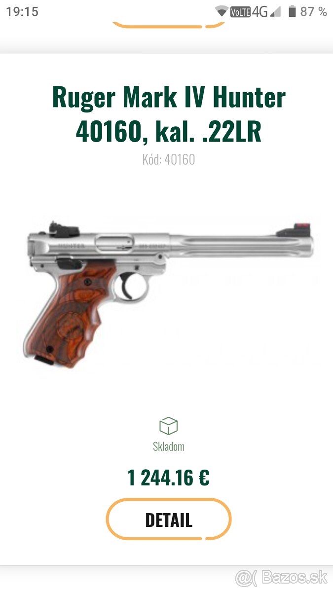 Ruger mark IV Hunter 22lr